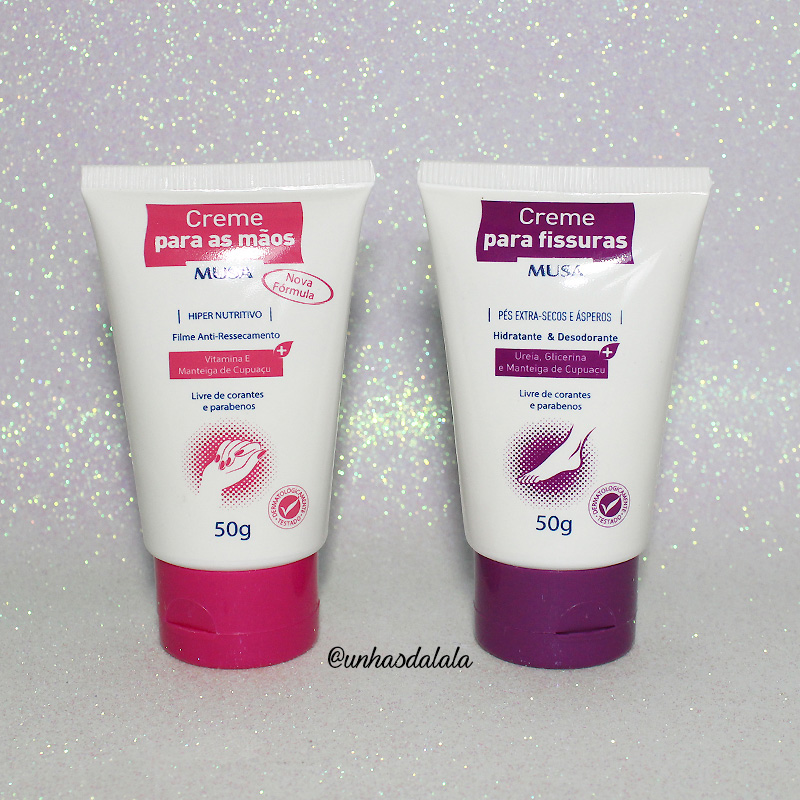 recebidos lab musa, lab musa, produtos musa, creme para mão musa, creme para pés musa, acetona musa, óleo secante de esmaltes musa, laboratório musa