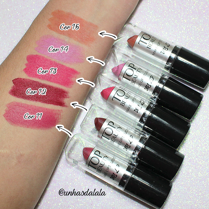 recebidos top beauty, batom matte, batom top beauty, top beauty