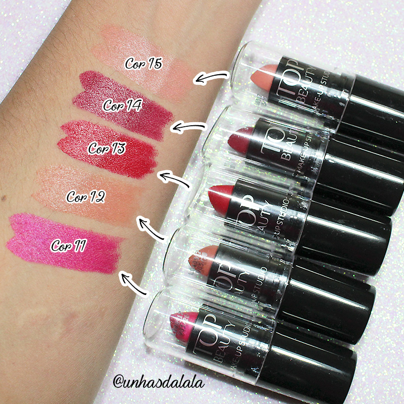 recebidos top beauty, batom cremoso, batom top beauty, top beauty