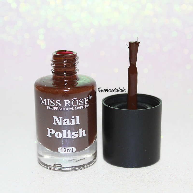 recebidos miss rôse, miss rôse, esmalte miss rôse, marrom, marrom chocolate, esmalte marrom