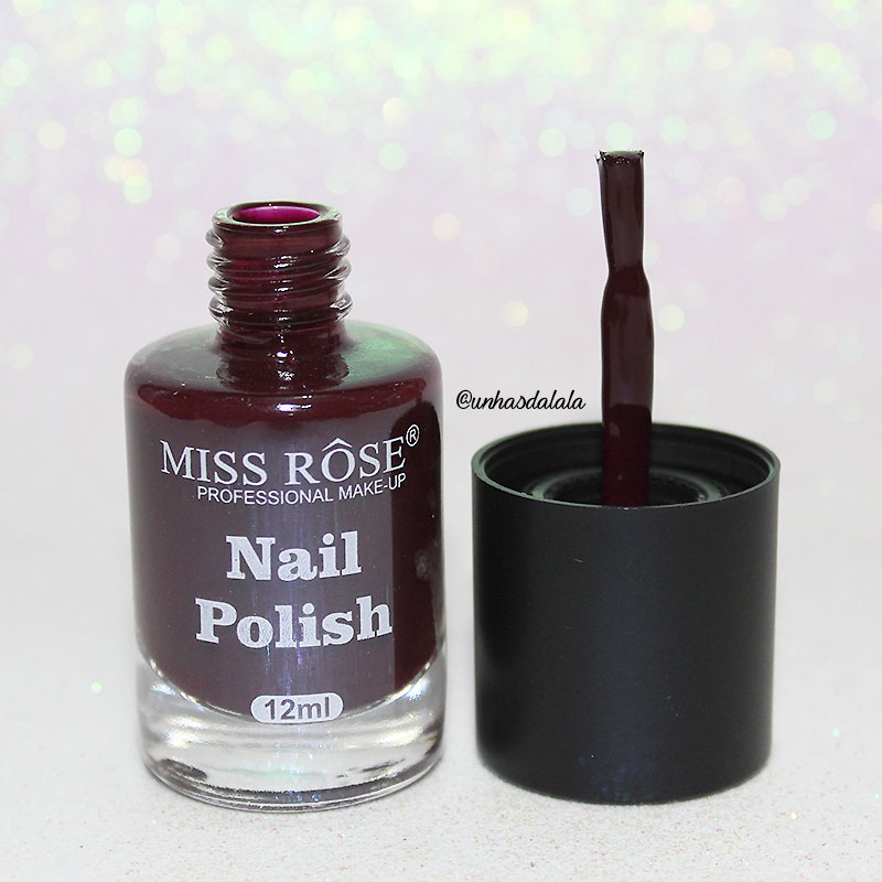 recebidos miss rôse, miss rôse, esmalte miss rôse, cor vinho, esmalte vinho
