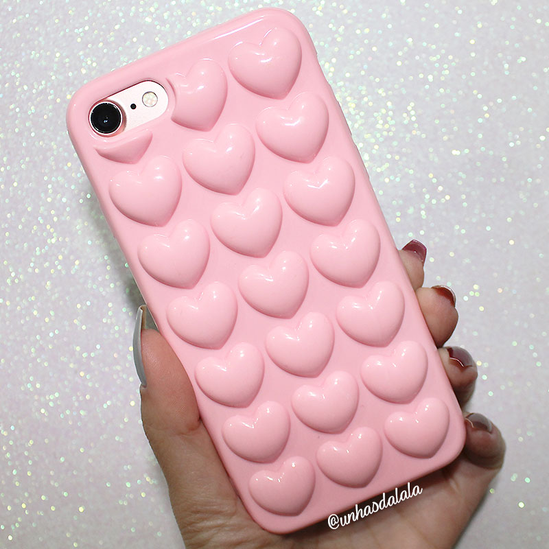 Capinha para Celular - ToSave.com, capinhas para celular, cases, capinhas, capinha para iphone 7, case para iphone 7, case para celular, site tosave, tosave.com, capinha com coração, capinha com coração bolha