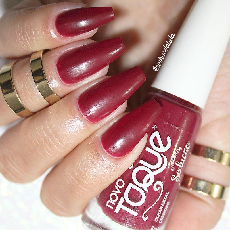 swatch novo toque o poder da sedução, novo toque, coleção o poder da sedução, novo toque o poder da sedução, esmaltes outono inverno 2017, esmaltes novo toque, esmalte vermelho, vermelho fosco, esmalte vermelho fosco