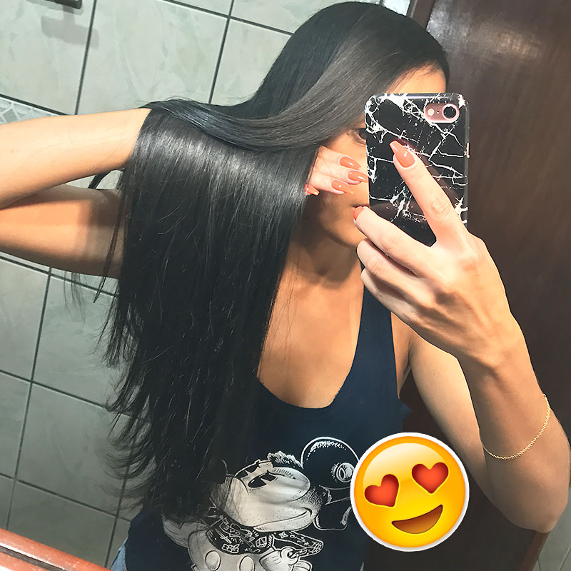 testando desmaia cabelo forever liss