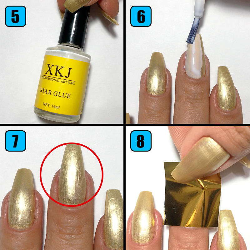 testando Nail Foil da Newchic, nail foil, unhas com foil, foil para unhas, unhas com foil dourado, como usar foil para unhas, nail foil dourado, newchic