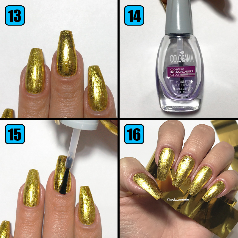 testando Nail Foil da Newchic, nail foil, unhas com foil, foil para unhas, unhas com foil dourado, como usar foil para unhas, nail foil dourado, newchic