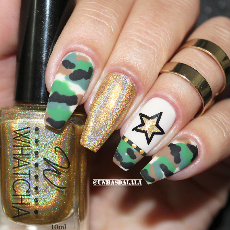 unhas decoradas militar