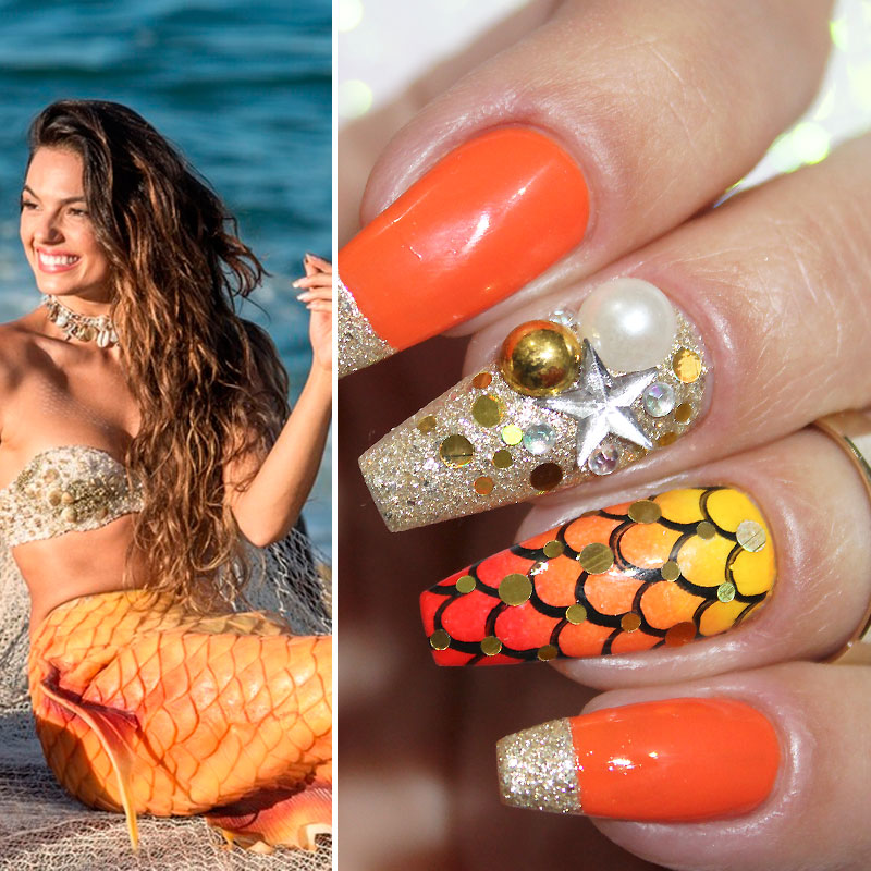 Unhas Decoradas Ritinha - Novela A Força do Querer ( Sereia )