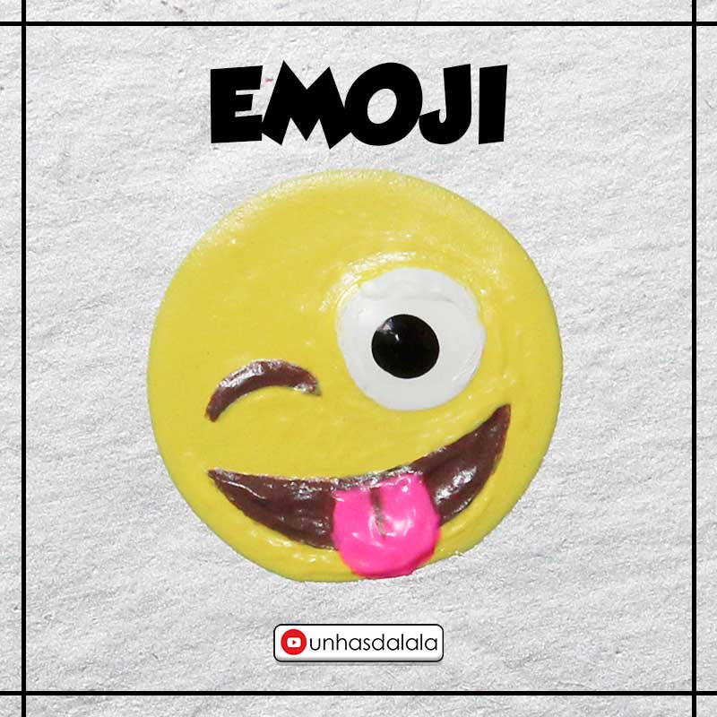 como desenhar emoji dando língua