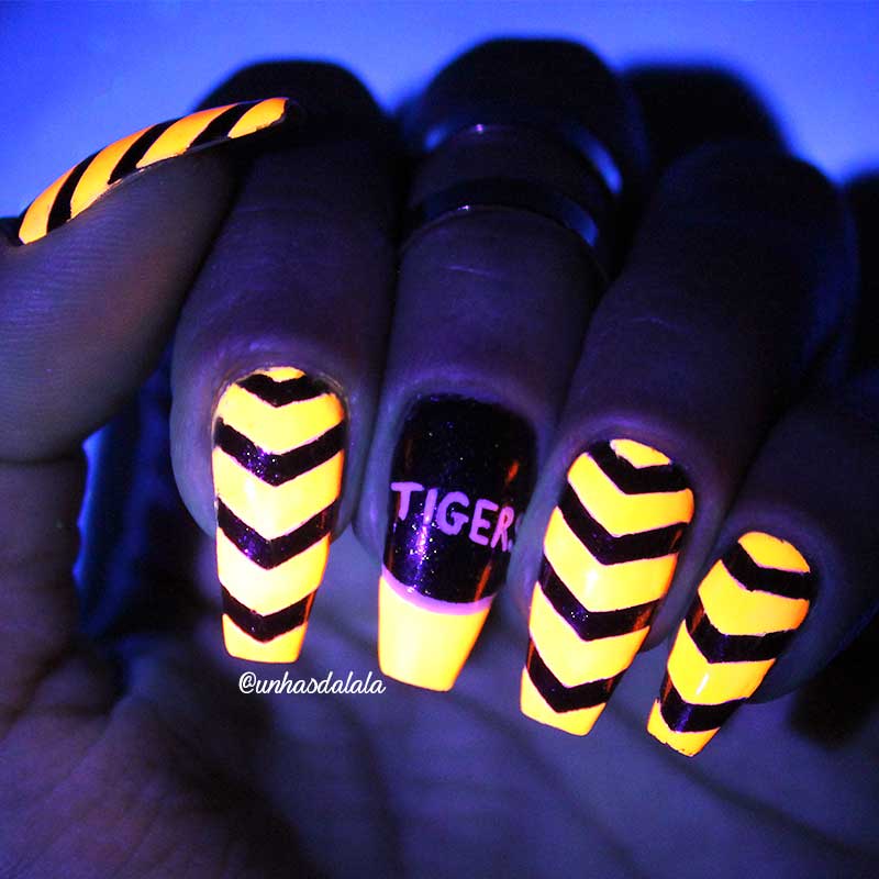 unhas decoradas swish swish, swish swish, swish swish nail art, unhas, unhas decoradas, esmalte, esmalte laranja, esmalte oreto