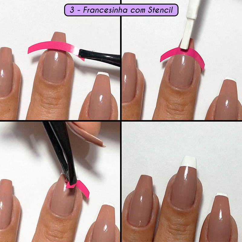 5 maneiras de fazer francesinha, unhas francesinha, como fazer francesinha, 5 dicas de como fazer francesinha. dicas de como fazer francesinha, french nails