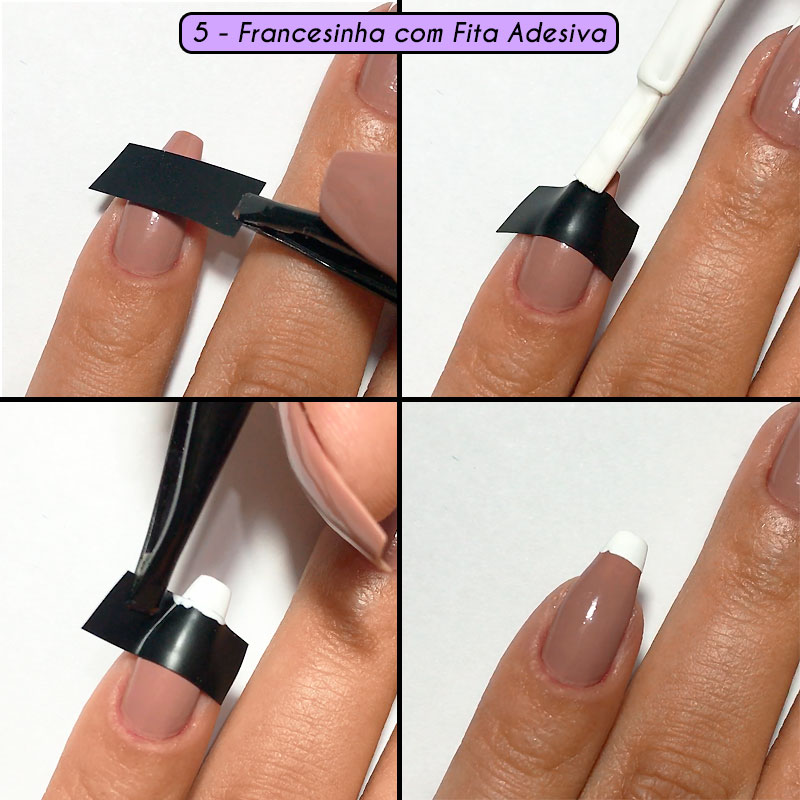 5 maneiras de fazer francesinha, unhas francesinha, como fazer francesinha, 5 dicas de como fazer francesinha. dicas de como fazer francesinha, french nails