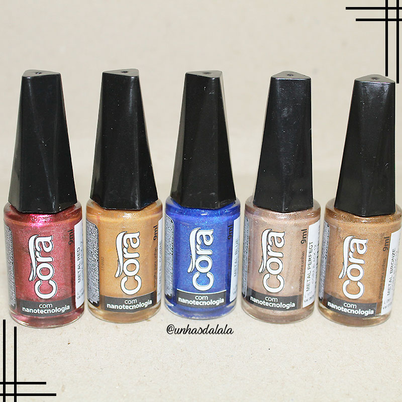 recebidos cora, esmaltes metálicos, esmaltes metálicos cora, cora esmaltes, cora oficial