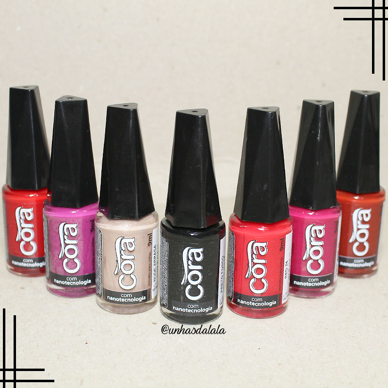 recebidos cora 2, esmaltes cora, cora black 12