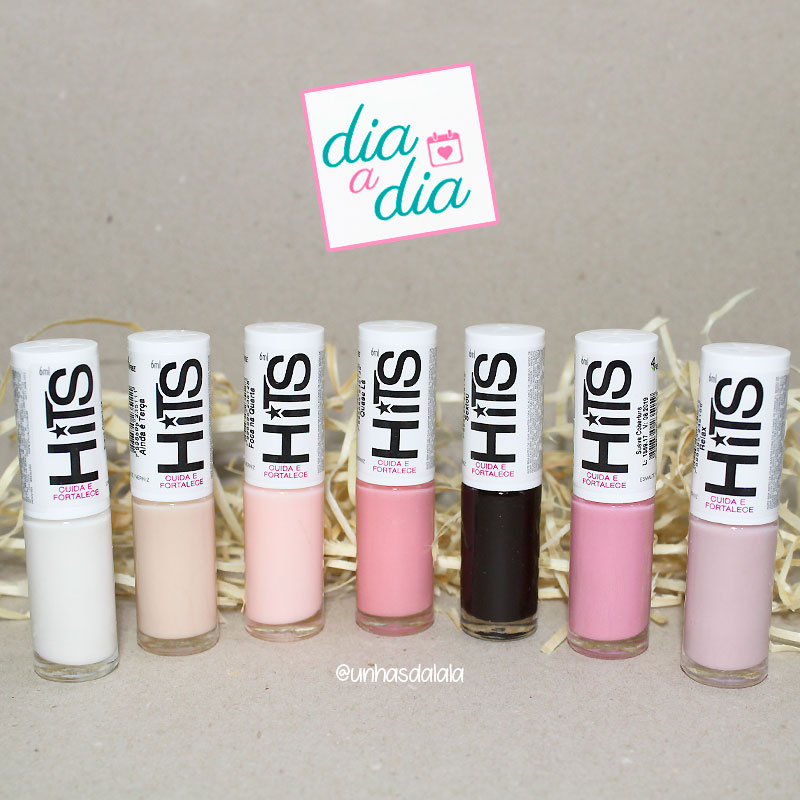 recebidos hits dia a dia, hits dia a dia, hits speciallità, hits speciallità dia a dia, coleção dia a dia hits, esmaltes cores claras