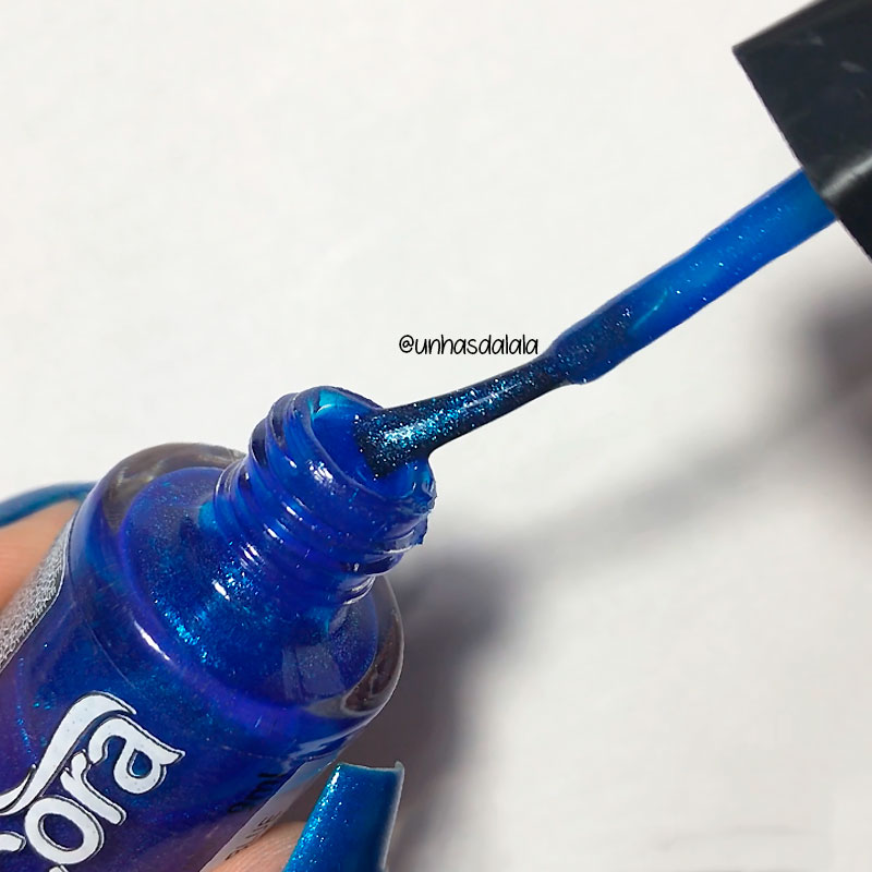 review esmalte cora metal blue