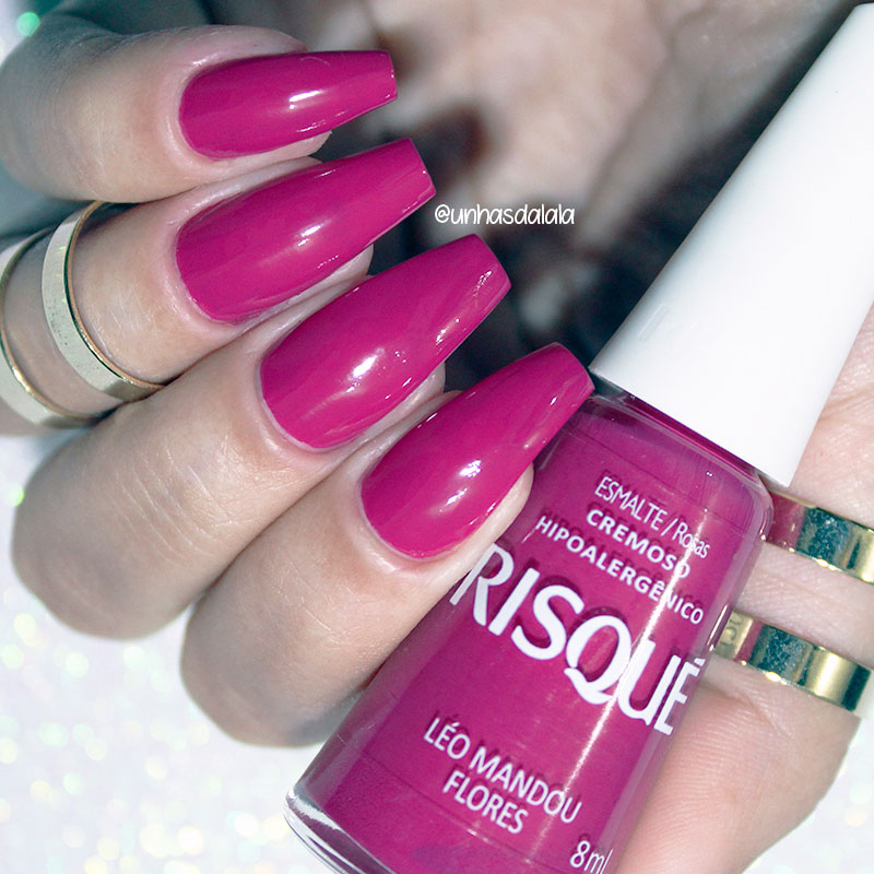 swatch risqué coleção ser pink é power, risqué, coleção risqué ser pink é power, pink, esmalte pink, esmalte rosa, rosa, risqué rosa, risqué pink, ser pink é power, risqué amarração léo mandou flores