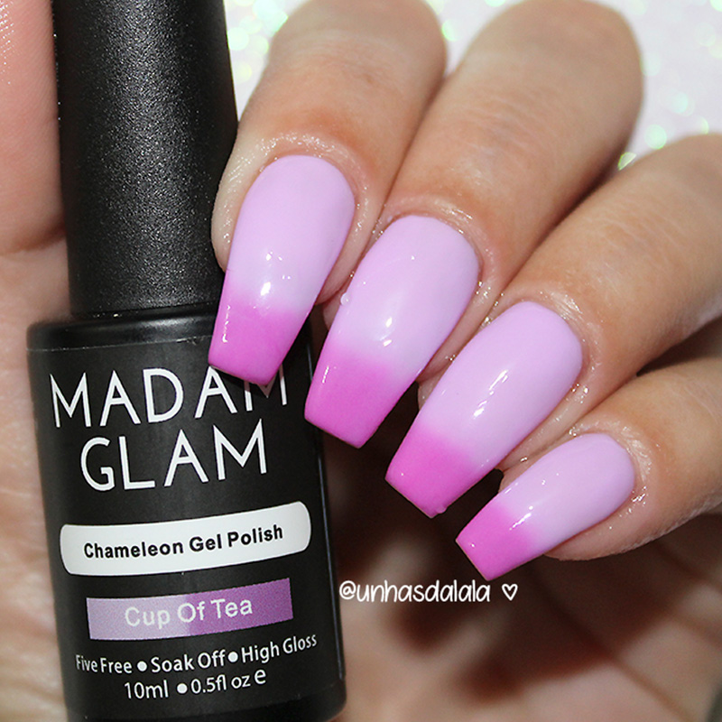 testando esmalte em gel térmico da madam glam