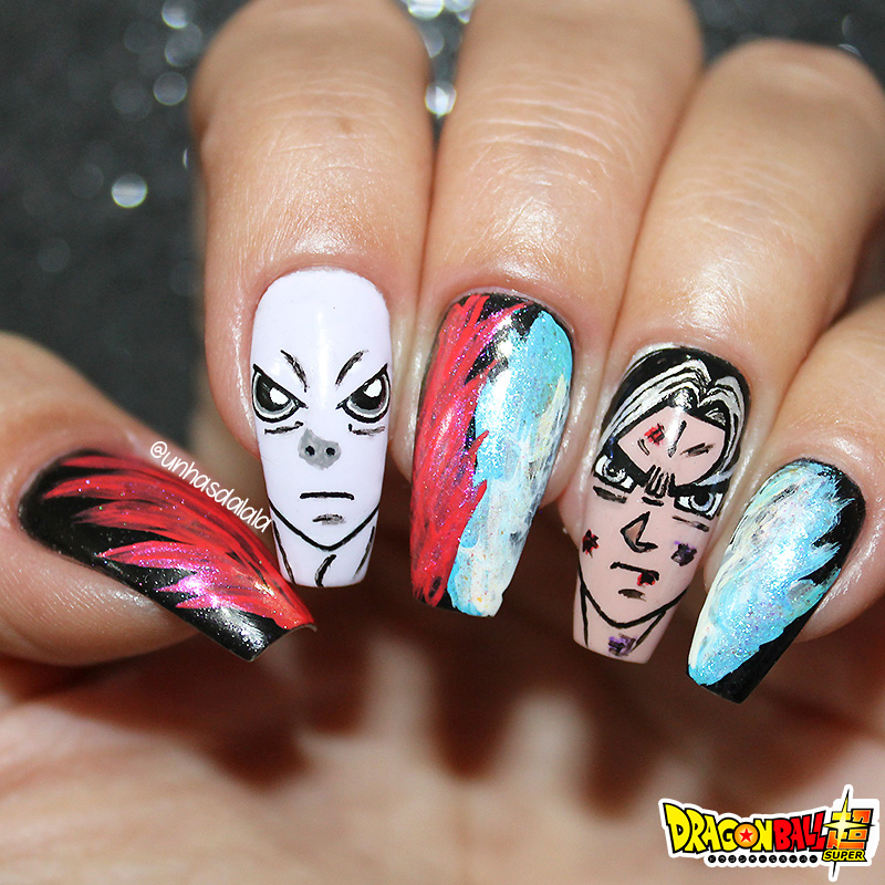 unhas decoradas dragon ball super 1