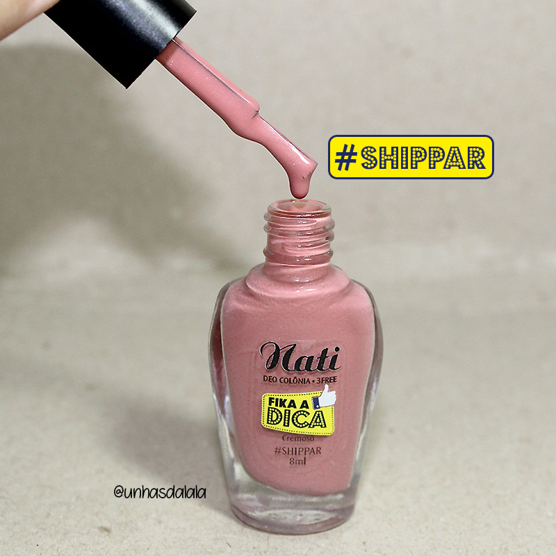 recebidos nati fika a dica, nati cosmética, fika a dica, coleção esmaltes fika a dica, esmalte, esmaltes nati, esmalte claro, salmão