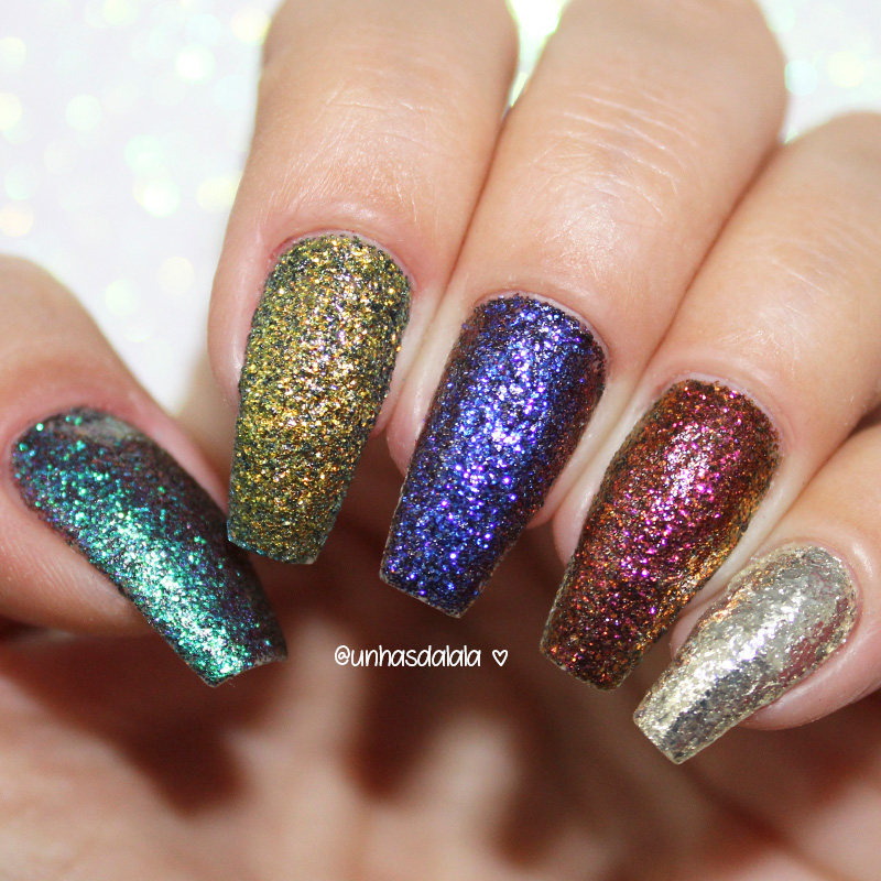 swatch glitter multichrome hits