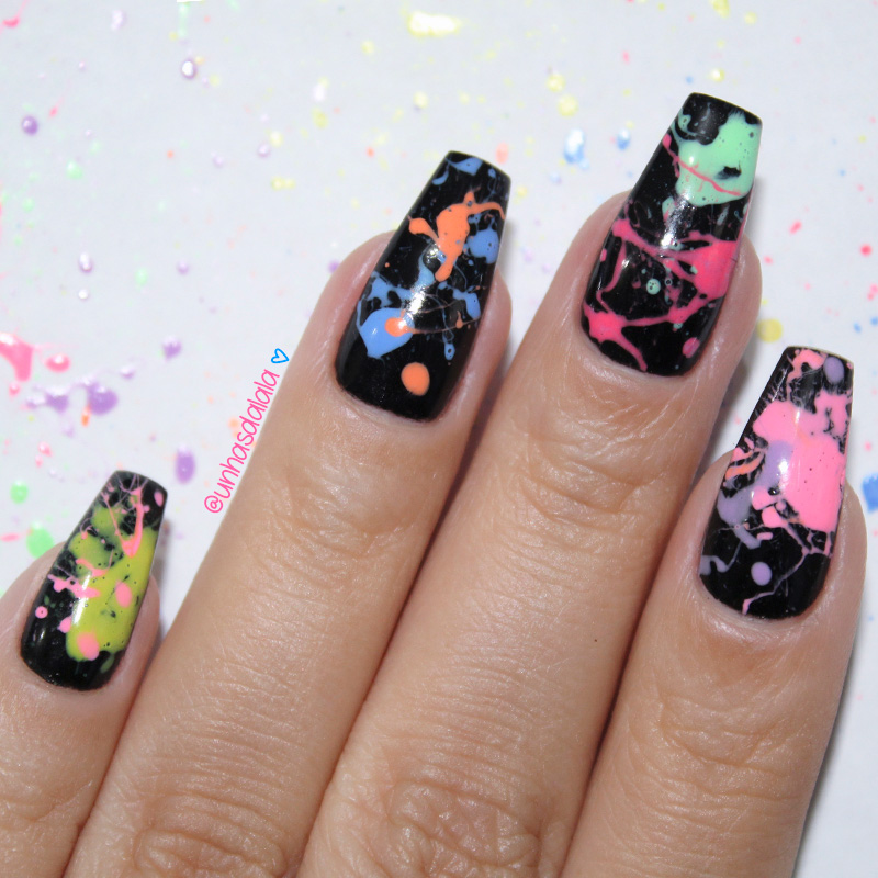 unhas mc loma, unhas mc loma e a gêmeas lacração, mc loma envolvimento, música envolvimento, funk brasil, unhas splatter, splatter nails