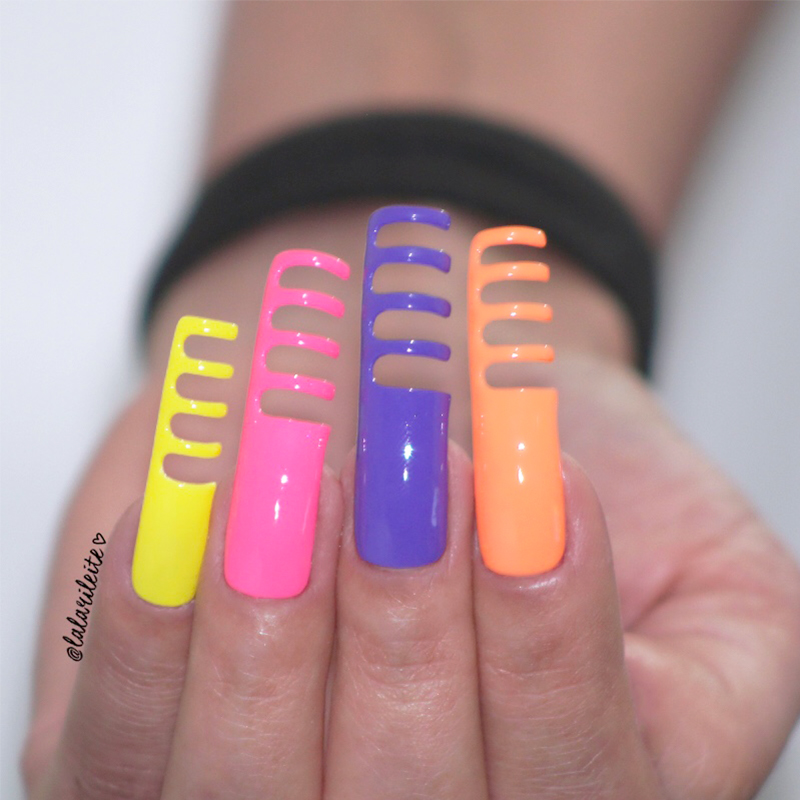 weird nails, unhas do instagram, desafio unhas do instagram, unhas instagram, freak nails, pente cabelo, nail sunny, unhas da lala, larissa leite, youtube unhas da lala, youtube larissa leite, unhas enormes, unhas grandes, unhas ballerina, esmalte neon, esmalte fluorescente, esmalte rosa, esmalte laranja, esmalte amarelo, esmalte violeta, unhas de pente, unhas esquisitas, unhas estranhas
