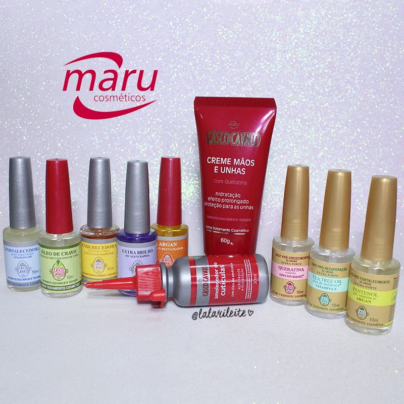 recebidos cosméticos maru, base fortalecedora, base endurecedora, base recuperadora, base casco cavalo, cosmeticos maru, creme para unhas e mão, amolecedor de cutículas, unhas da lala, larissa leite, recebido