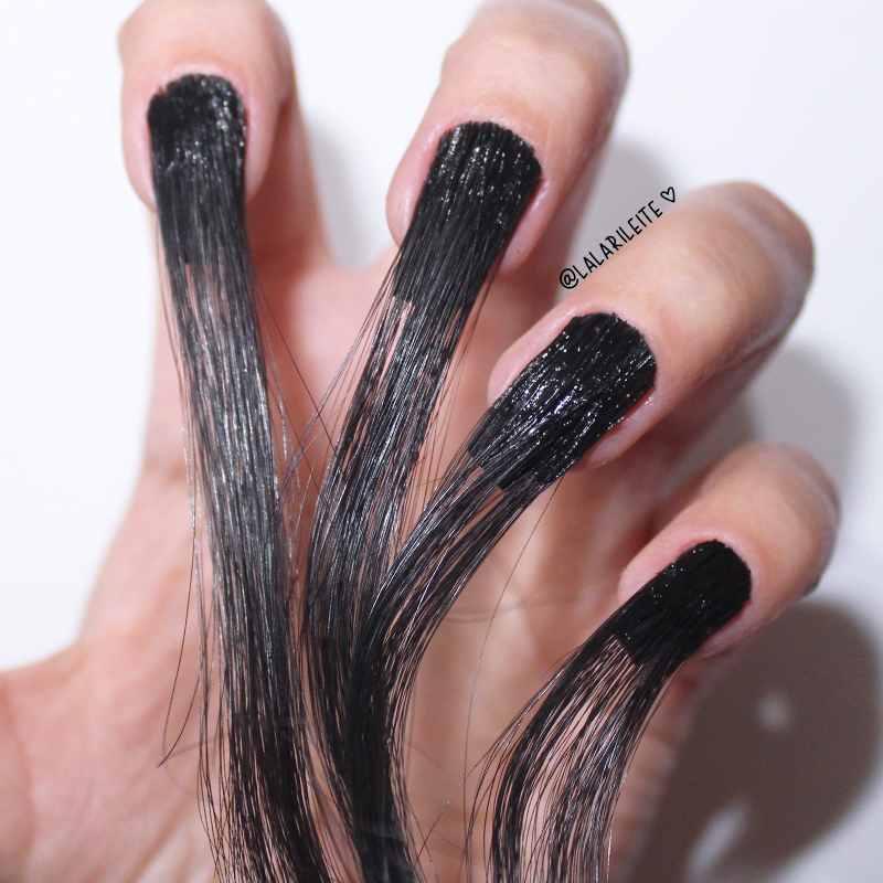 desafio unhas do instagram cabelo, desafio unhas, nail sunny, desafio lala, desafio unhas da lala, desafio larissa leite, unhas com cabelo, unha com cabelo, unha de cabelo, desafio unha com cabelo, unhas gringas, unhas estranhas, cabelo, esmalte preto, weird nails, hair nails