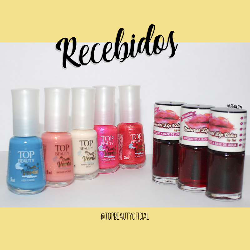 Recebidos Esmaltes Top Beauty Na Onda do Verão, recebidos esmaltes, recebidos unhas da lalá, recebidos lalá, lalá, unhas da lala, larissa leite, recebidos, top beauty, esmalte top beauty, lipt tint top beauty, lip tint, natural lip color, natural lip color top beauty, esmalte azul, top beauty na onda do verão, esmaltes verão 2019, unhas verão 2019, esmalte bege, esmalte coral, esmalte creme, esmalte pink, esmalte rosa escuro, lip tint que não mancha, lip tint várias cores, esmaltes top beauty, esmalte top beauty azul caribe, esmalte top beauty marquinha de bikíni, esmalte top beauty pôr do sol, esmalte top beauty bronze bacana, esmalte top beauty picolé de pitaya