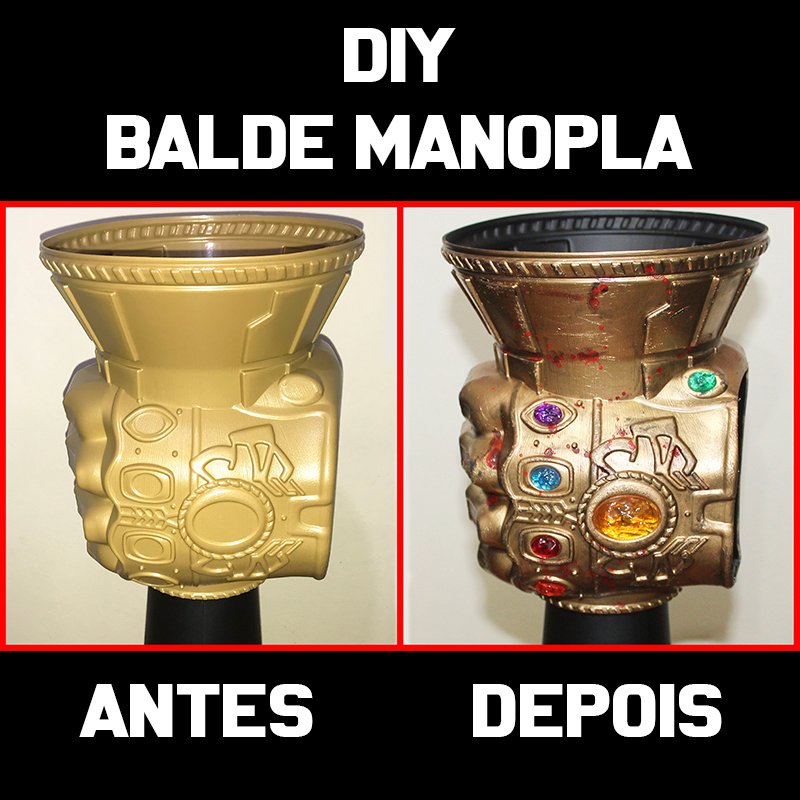 Refizemos o Balde Manopla do Infinito do Thanos (Vingadores Ultimato), balde manopla thanos, balde manopla thanos cinemark, diy balde manopla thanos, balde manopla thanos com led, balde manopla thanos furo pra colocar a mão, balde de pipoca manopla thanos, balde pipoca manopla thanos cinemark, vingadores ultimato, manopla vingadores ultimato, blog unhas da lalá, lalá, larissa leite