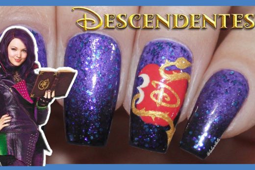 unhas descendentes, descendentes 3, descendentes, nail art descendentes, unhas descendentes 3, ombre nails, unhas degrade, descendants nail art, descendants 3, descendants 3 nail art, unhas da lala, lala, larissa leite, blog unhas da lala