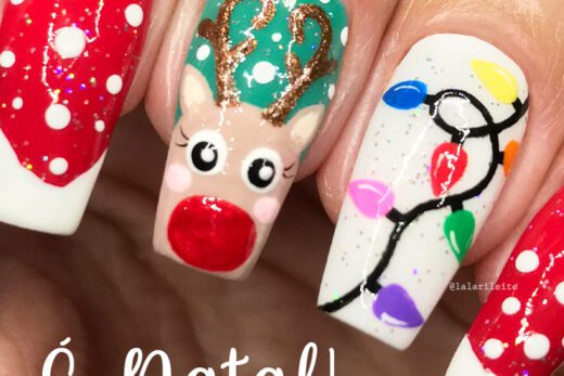 natal 2019, unhas natal 2019, unhas natal, renas de natal, unhas natalinas, unhas decoradas, unhas decoradas para o natal, unhas renas natal, christmas nail art, xmas nail art, nail art, unhas da lala, larissa leite, blog da lala, blog larissa leite, blog unhas da lala