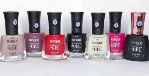 Resenha Esmaltes Risqué Diamond GEL (Swatches) – LARISSA LEITE UNHAS 💜