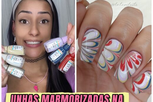 Unhas Marmorizadas com a Coleção Colorama Retrô