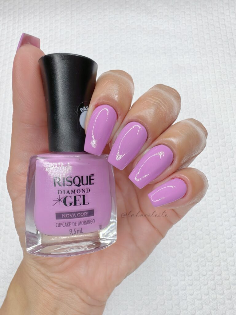 4 Cores Risqué Diamond Gel 2025 - Cupcake de Morango
