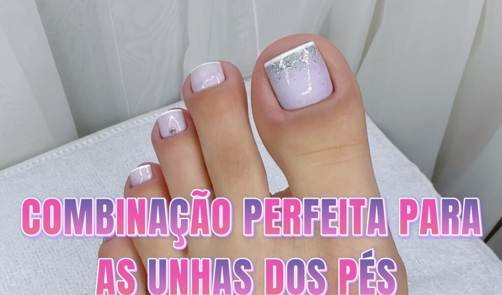 Unhas dos Pés Perfeitas em 2025: Tutorial com Perolado Polar e Glitter Holográfico