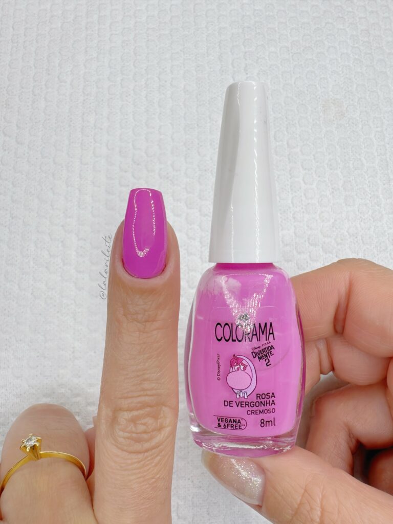 Segundo Esmalte: Colorama Rosa Edvergoinha