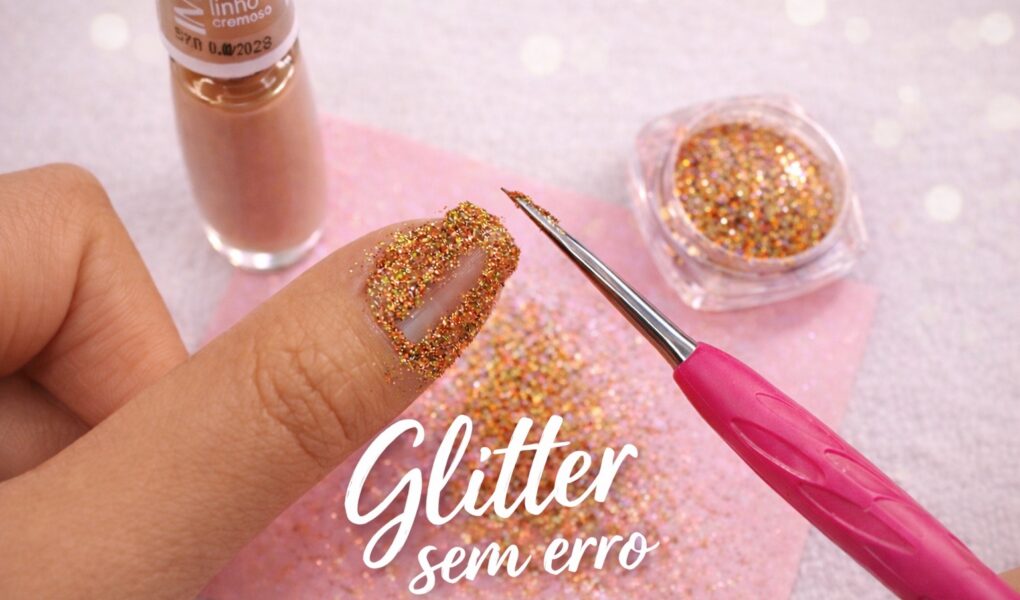 Como aplicar glitter no esmalte sem erro