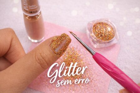 Como aplicar glitter no esmalte sem erro