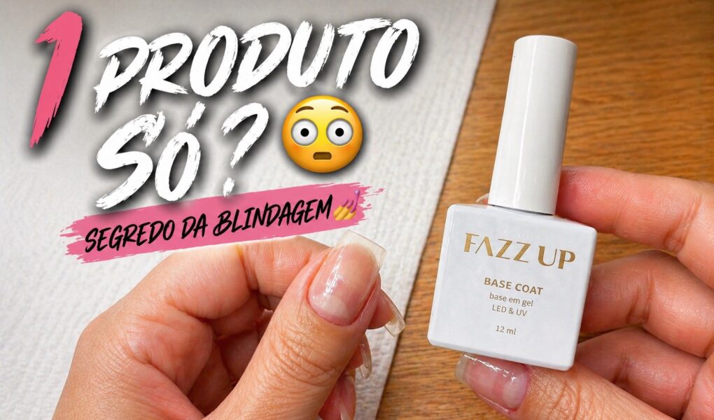 Blindagem nas unhas com apenas uma base gel