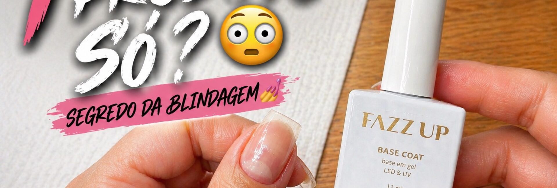 Blindagem nas unhas com apenas uma base gel