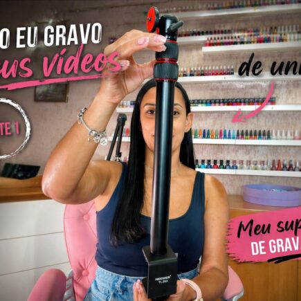 Cantinho de gravação para vídeos de unhas: como organizar a iluminação