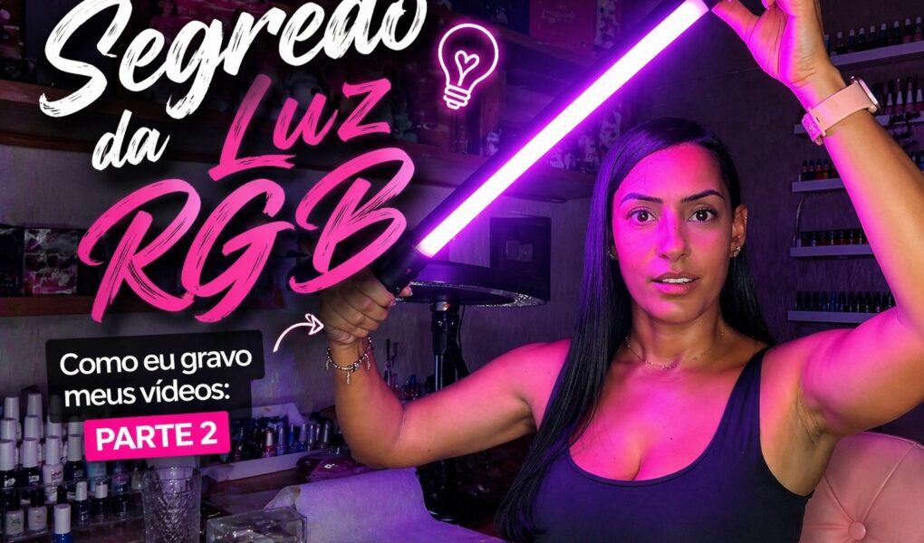 Iluminação para gravar unhas: o bastão de luz RGB que entrou na rotina