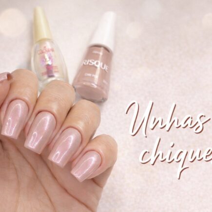 Unhas chiques com esmalte cintilante: a combinação de Chic Pop e Colorama