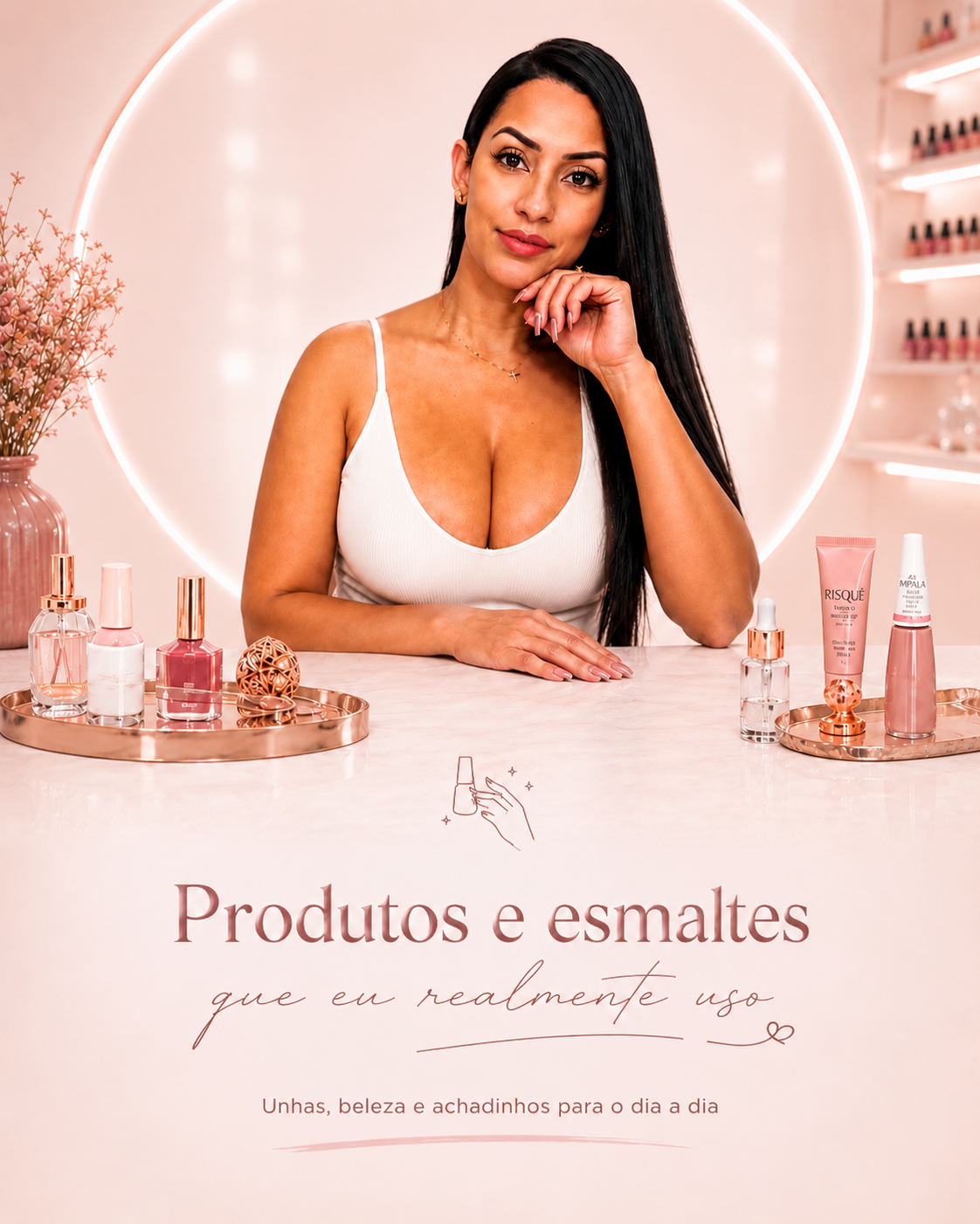 Larissa Leite - produtos e esmaltes que eu realmente uso