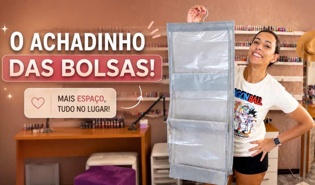 Cabideiro organizador de bolsas: uma solução simples para deixar o guarda-roupa em ordem