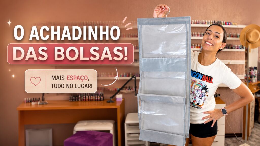 Cabideiro organizador de bolsas: uma solução simples para deixar o guarda-roupa em ordem