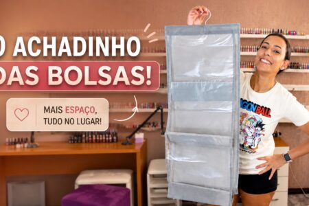 Cabideiro organizador de bolsas: uma solução simples para deixar o guarda-roupa em ordem