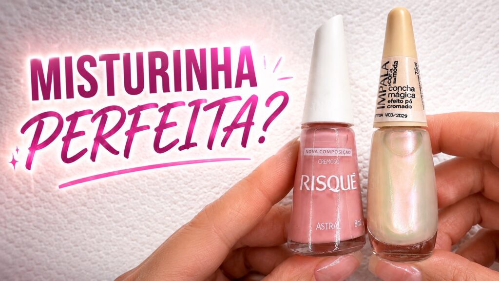 A combinação de três esmaltes que deixou a esmaltação com um efeito incrível